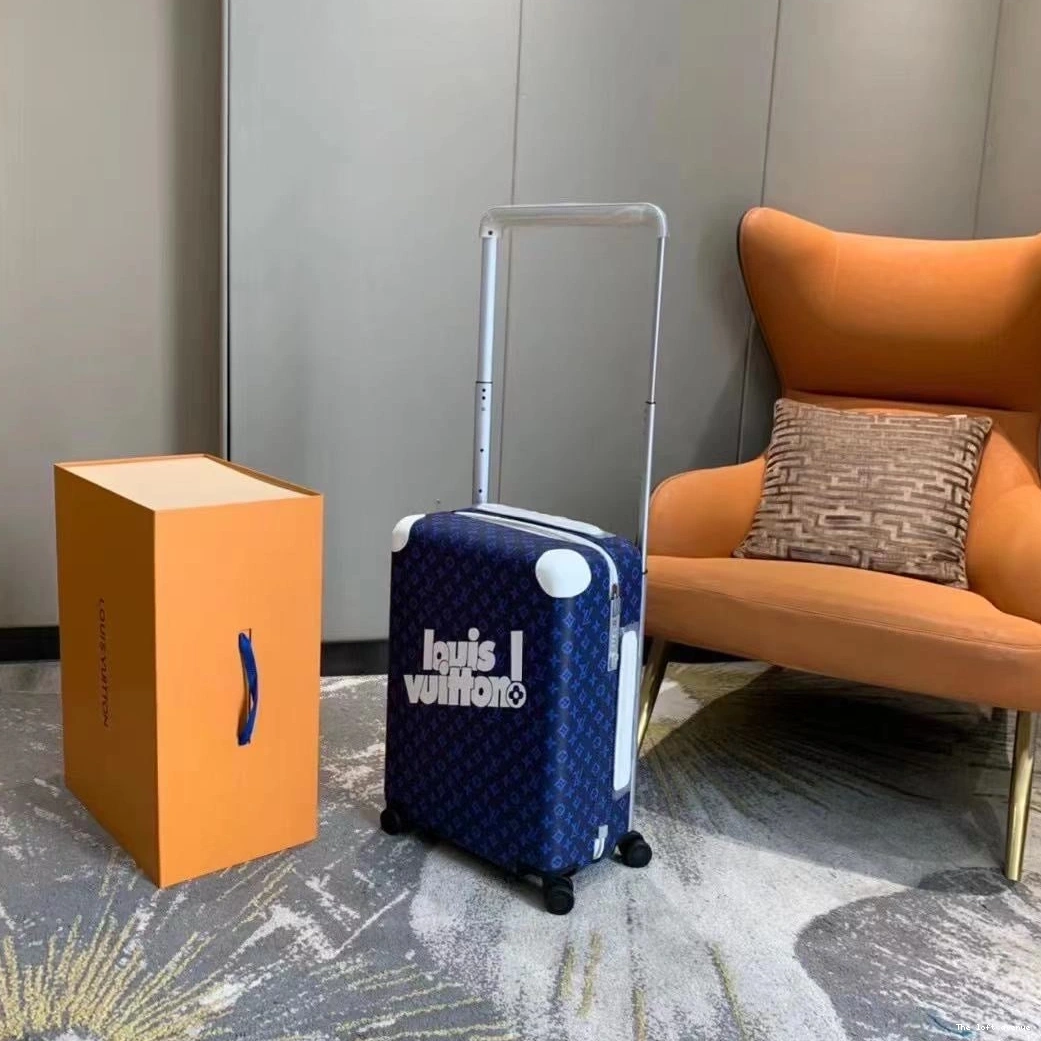 55 SUITCASE CUSTOM 37L MONOGRAM BLUE HORIZON 0729